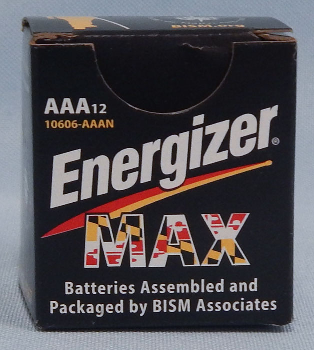 triple A batteries - Energizer Max packaged by BISM